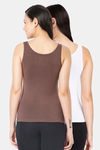 Amante Modal Lounge Top (Pack of 2) - Cacao Nibs White — thumbnail 3